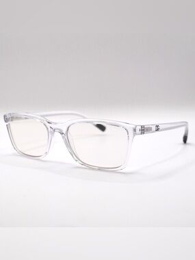 Dolce & Gabbana DG5091 Blue Light Glasses Crystal 55 Unisex | New | Box | Tags